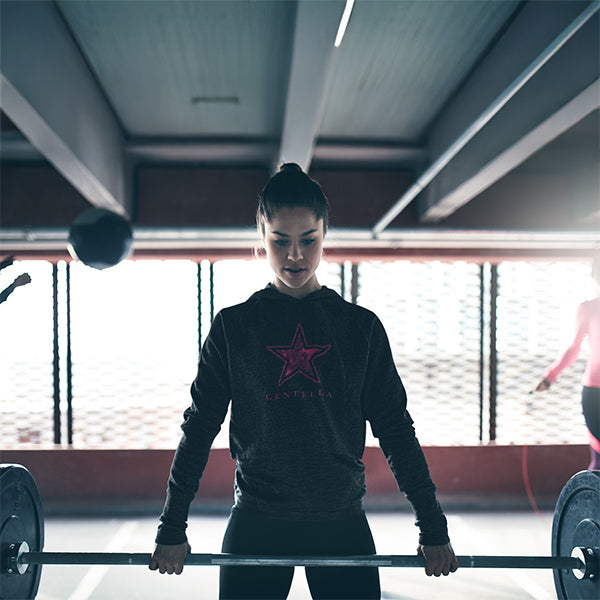 Centella "Spark Within" Hoodie — Black Fleece Pullover