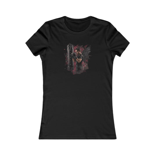 Women's Warrior Angel Tee - Dark Romantic Graphic T-Shirt