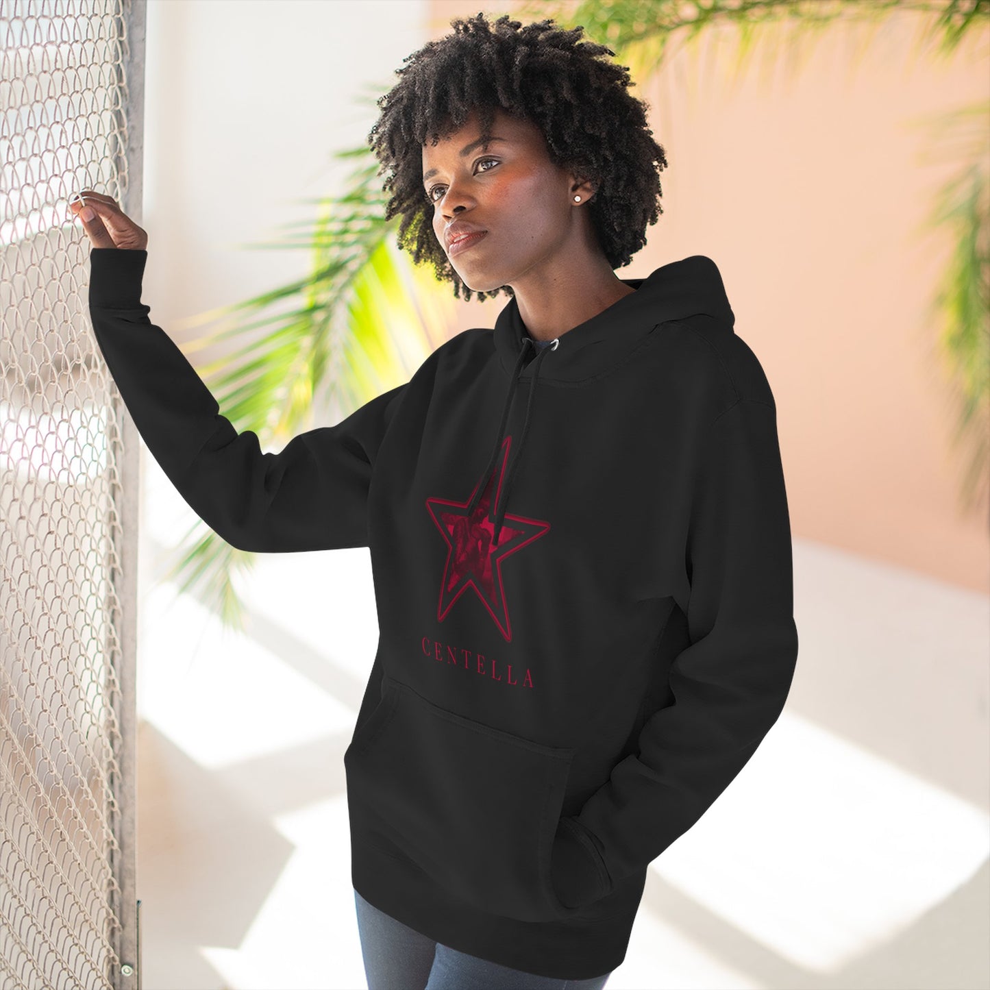 Centella "Spark Within" Hoodie — Black Fleece Pullover