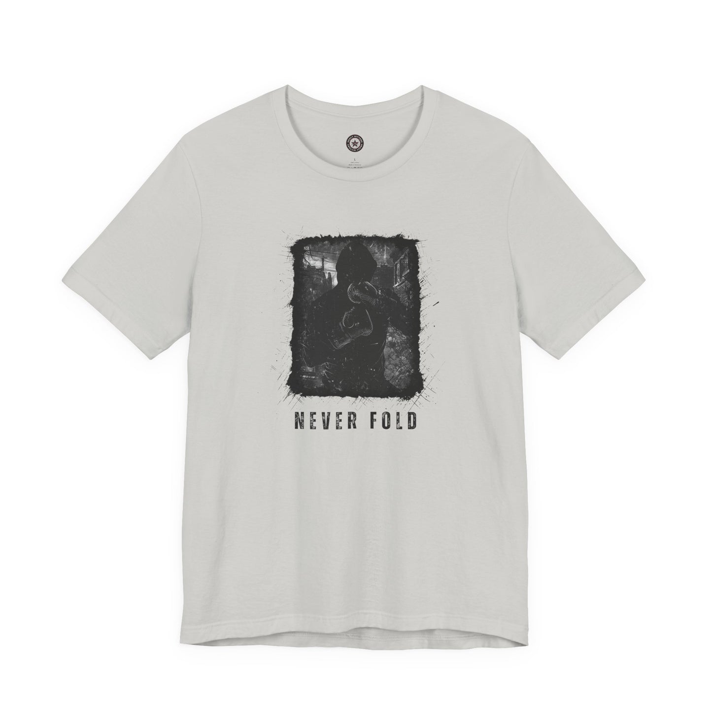 Never Fold Classic Tee — "Keep Pushin'" Graphic T-Shirt