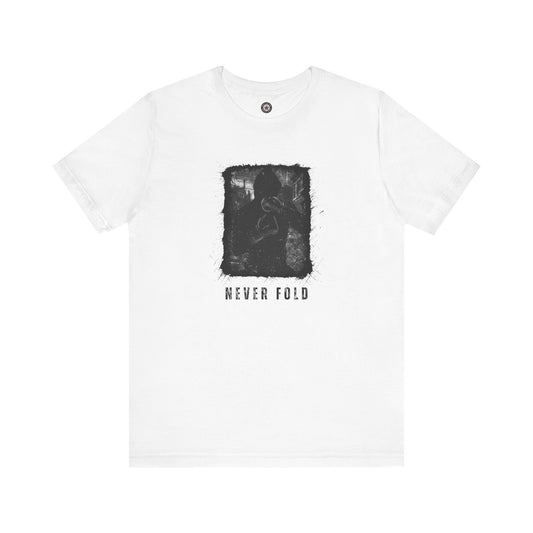 Never Fold Classic Tee — "Keep Pushin'" Graphic T-Shirt