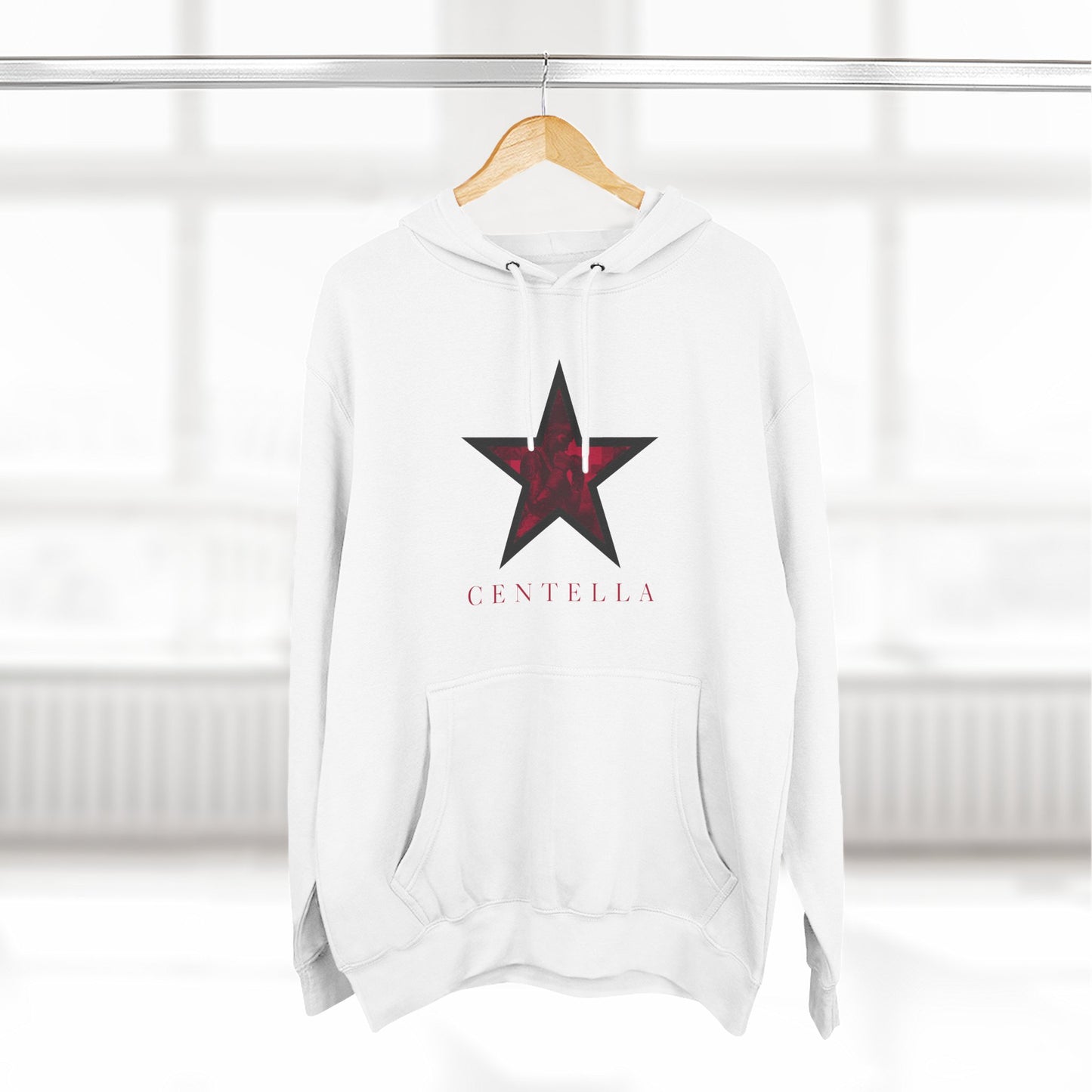 Centella "Spark Within" Hoodie — White Fleece Pullover